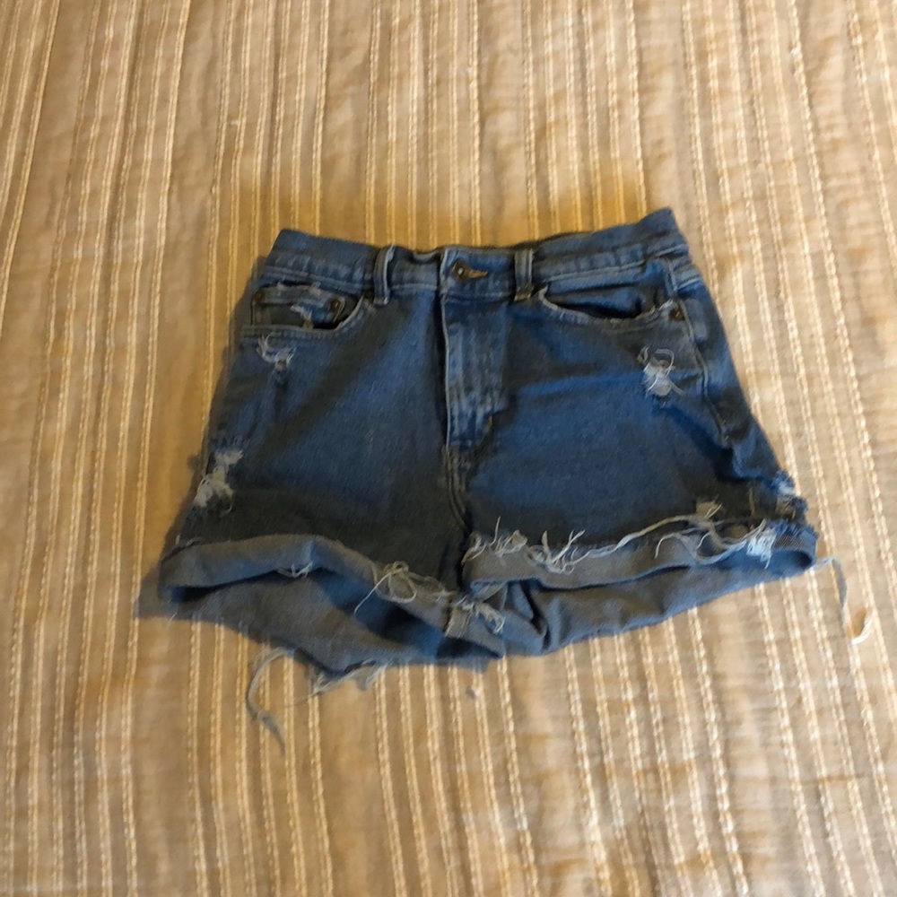 Distressed High Waisted Shorts